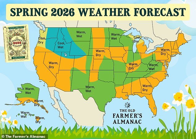 ¡Aún no ha terminado! Se ha advertido a los estadounidenses que se ciñan a una división fría del vórtice polar que podría retrasar la primavera.