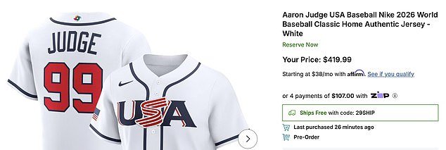 Los fanáticos del béisbol califican a Fanatics de «irrespetuoso» por vender la camiseta de Aaron Judge por $419