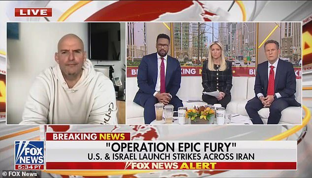 John Fetterman critica las «extrañas» críticas republicanas a la guerra de Trump contra Irán: «El presidente tiene toda la razón»