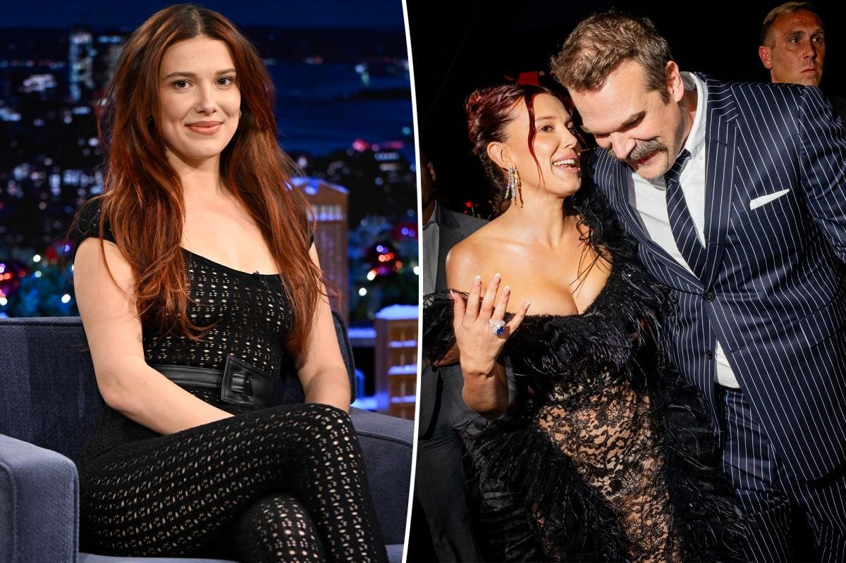 Millie Bobby Brown celebra su cumpleaños con David Harbour