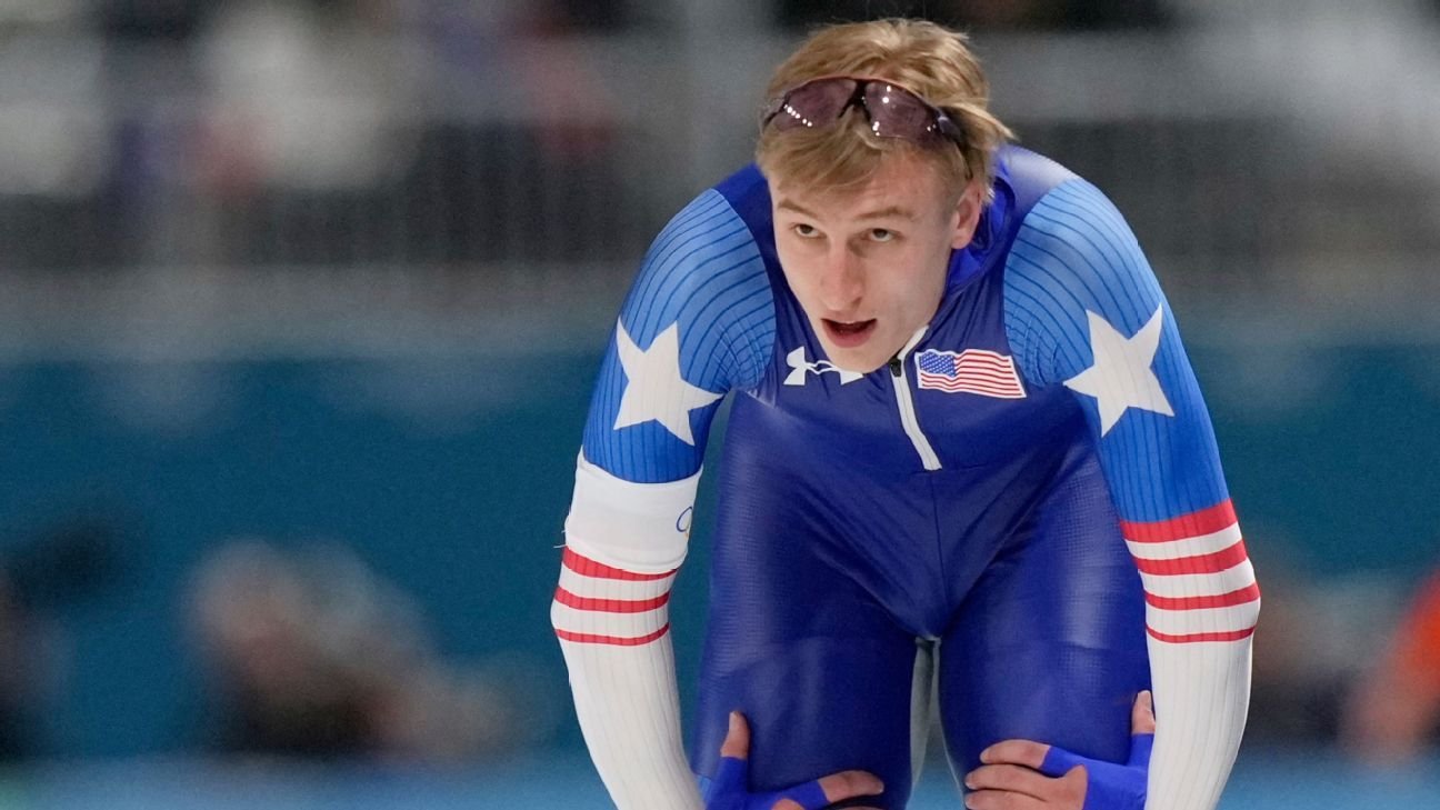 Jordan Stolz gana la plata en los 1.500 metros en los Juegos Olímpicos detrás de Ning Zhongyan
