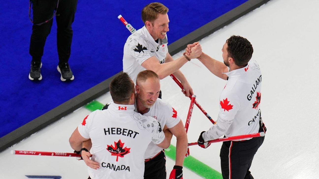 Canadá vs. Gran Bretaña avanza al juego por la medalla de oro en curling olímpico masculino