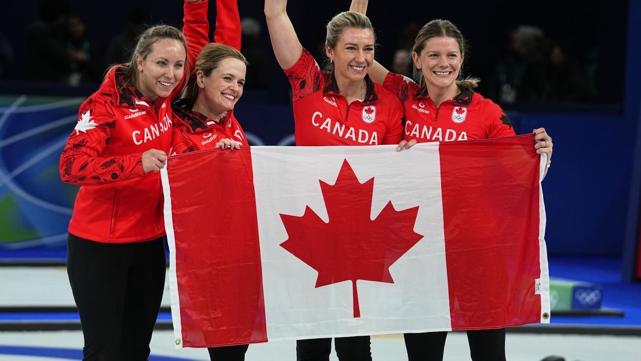 Canadá, cabeza de serie, supera a Estados Unidos y se lleva el bronce olímpico en curling femenino
