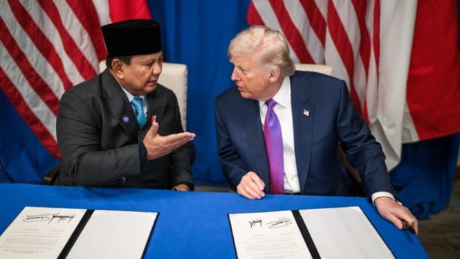La respuesta de Prabowo fue que la Corte Suprema de Estados Unidos anuló los aranceles de Trump