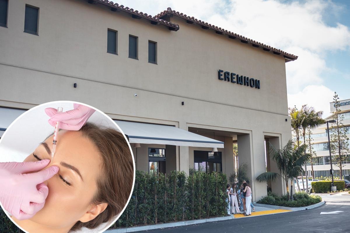Erewhon ahora ofrece Botox y levantamiento de cejas a sus miembros