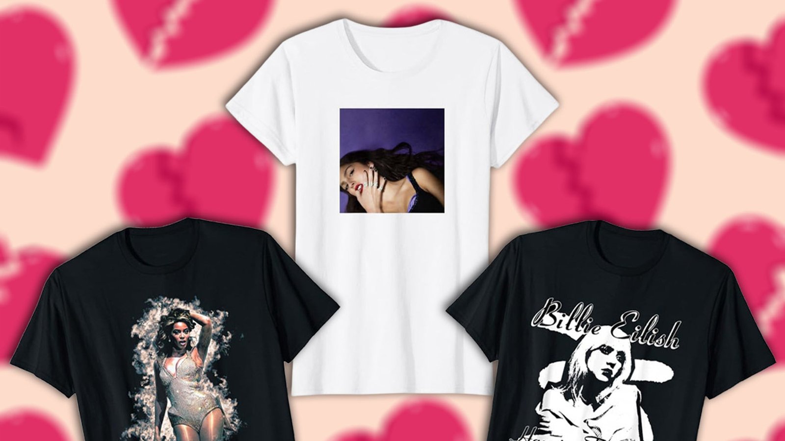 Camisetas musicales inspiradas en reinas del pop