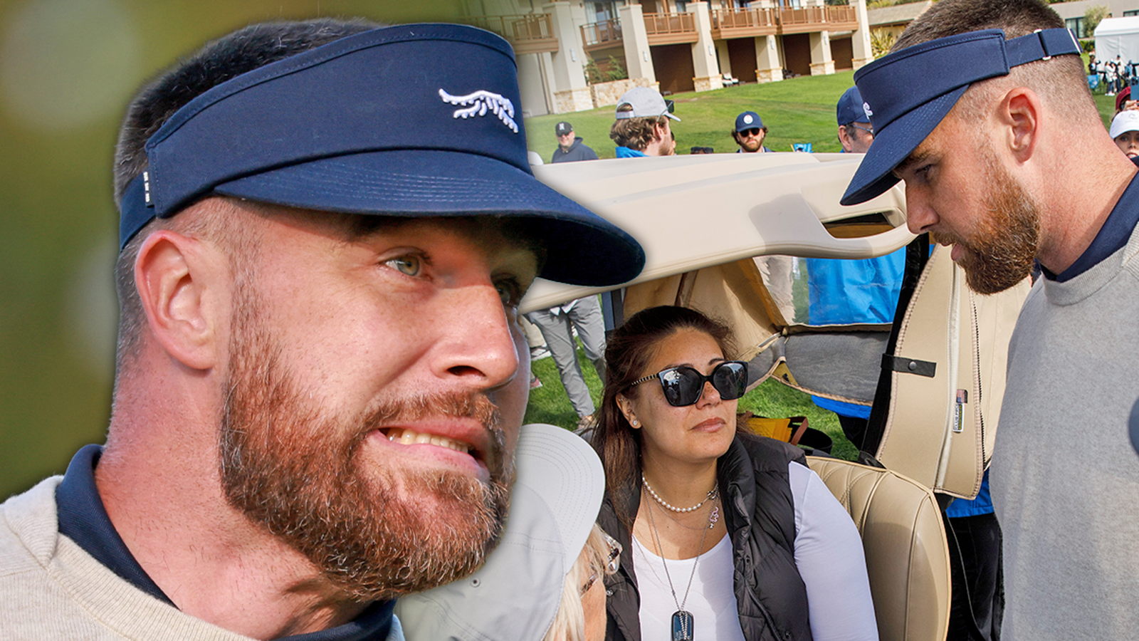 Travis Kelce revisa a una mujer después de golpearla con una pelota de golf