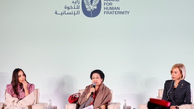 Hablando en el Foro del Premio Zayed, Megawati reveló el secreto para reducir el conflicto entre Poso y Amban a través de la empatía de las mujeres.