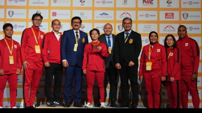 Racha de oro en Fujairah, el karate indonesio resuena en el escenario mundial