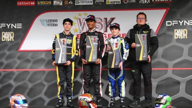 ¡alarde! El corredor indonesio, Kharrar Firhand, campeón de la WSK Euro Series 2026