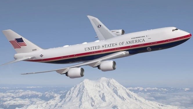 El Air Force One será repintado del color favorito de Trump