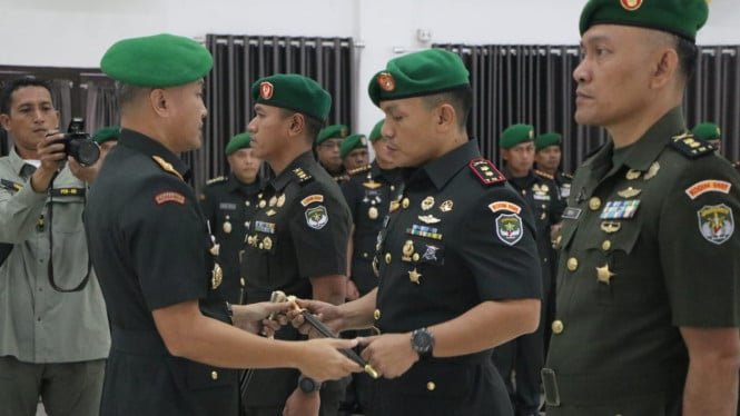¡Oficial! El ex comandante del batallón Kopasus ahora dirige Kodim 0509 Bekasi Regency