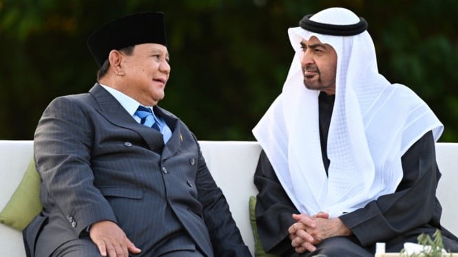 Prabowo y el presidente MBZ acordaron aumentar la inversión en Indonesia