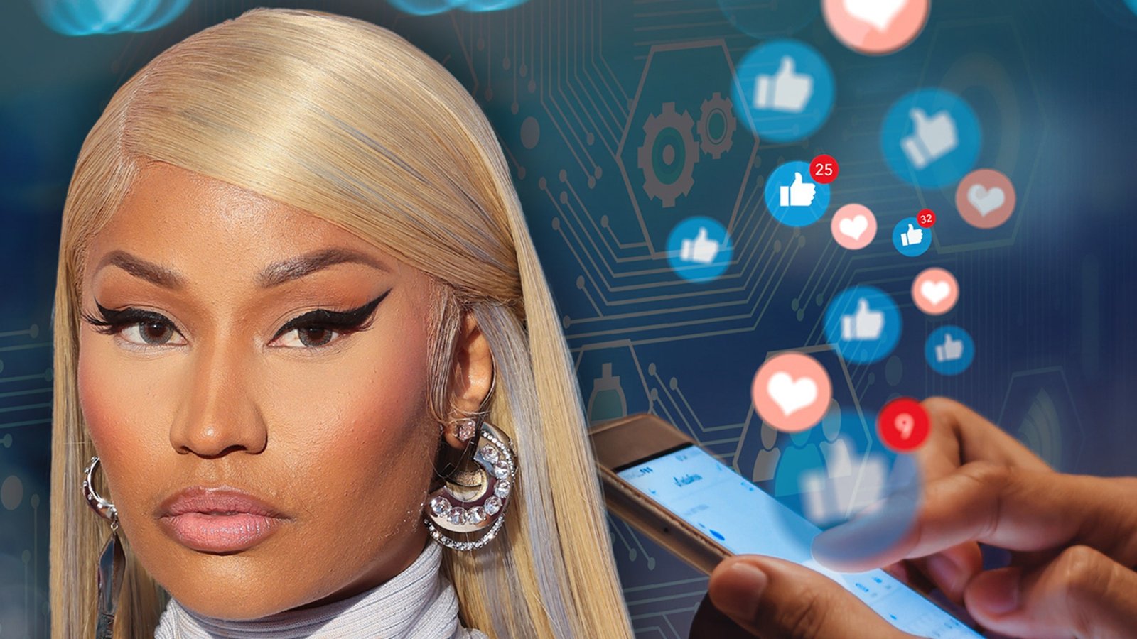 Las redes sociales de Nicki Minaj impulsadas por miles de bots, según un estudio