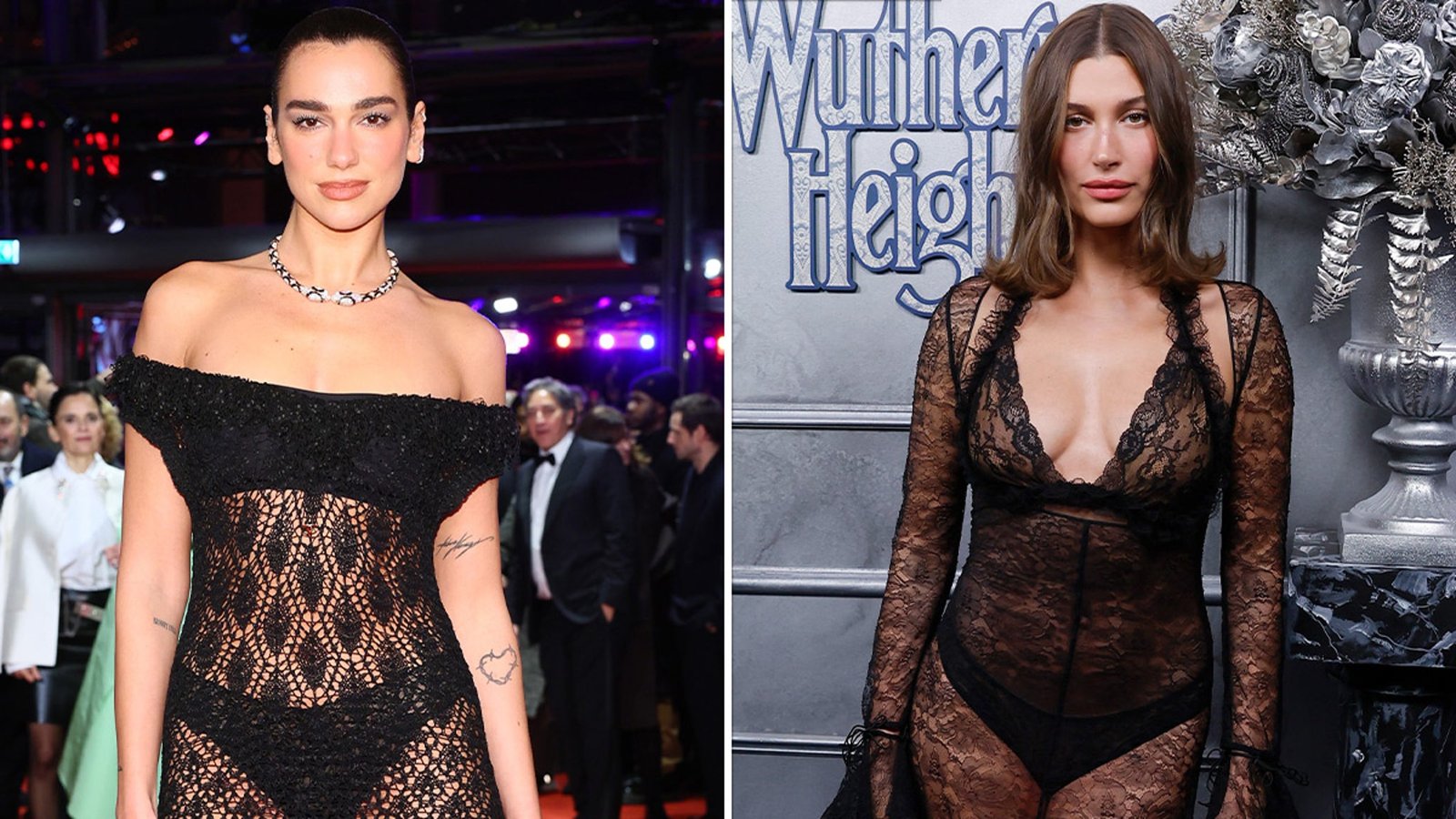 Dua Lipa vs. Hailey Bieber ¿Estaban separados (estreno de película de moda)