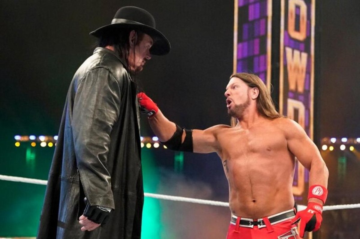 The Undertaker sorprende a AJ Styles con la revelación de su incorporación al Salón de la Fama de la WWE