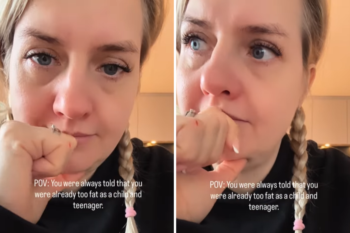 Mujer dice que era «muy gorda» cuando era niña y luego mira fotos antiguas