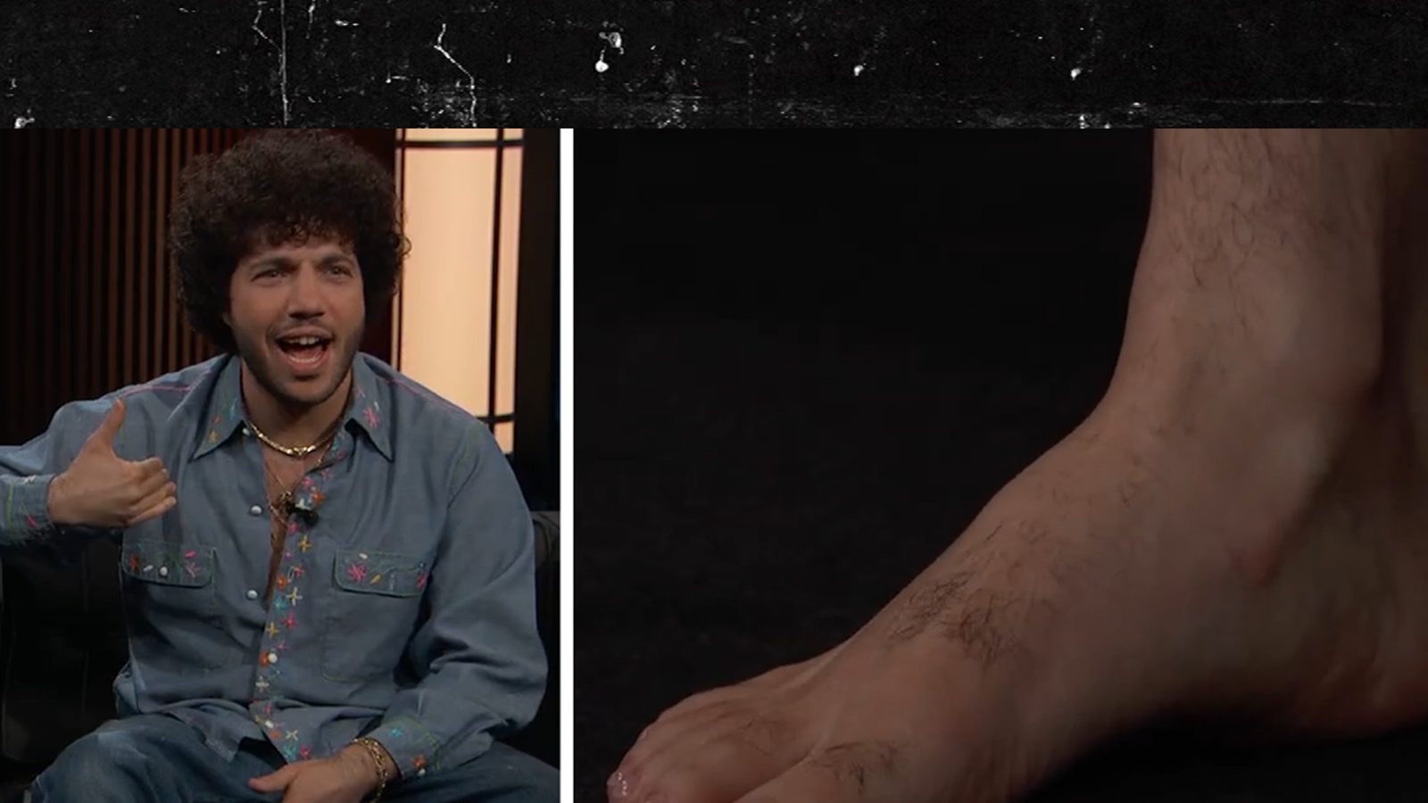 Benny Blanco defiende los pies sucios virales y basa su planta en ‘Kimmel’