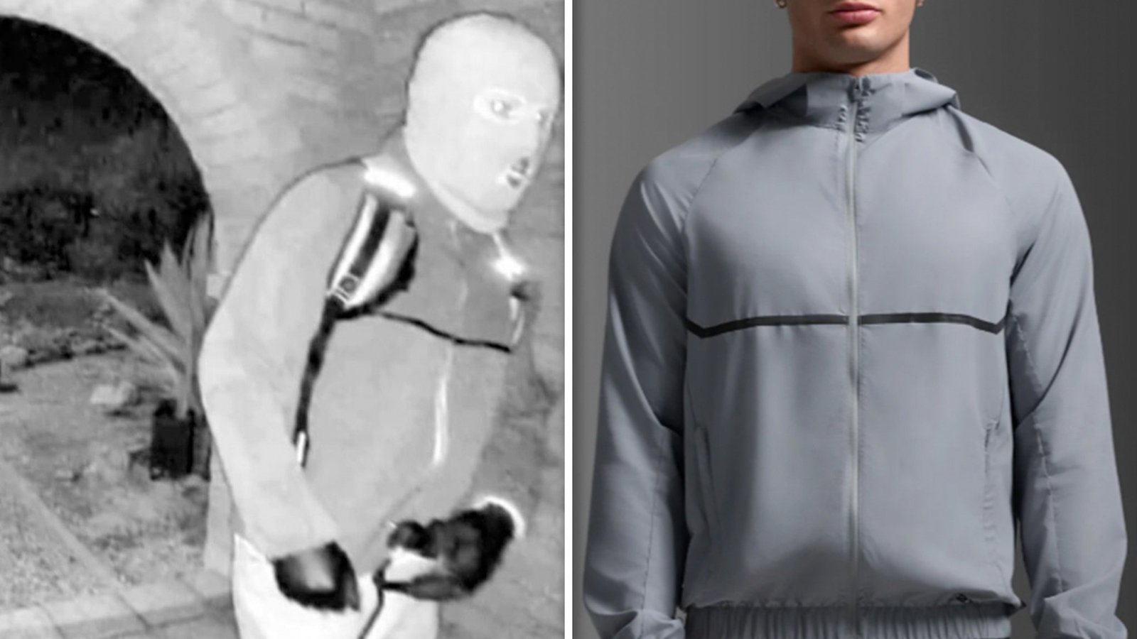 La chaqueta del secuestrador de Nancy Guthrie usa fósforos Aero Hex Windbreaker, las autoridades investigan