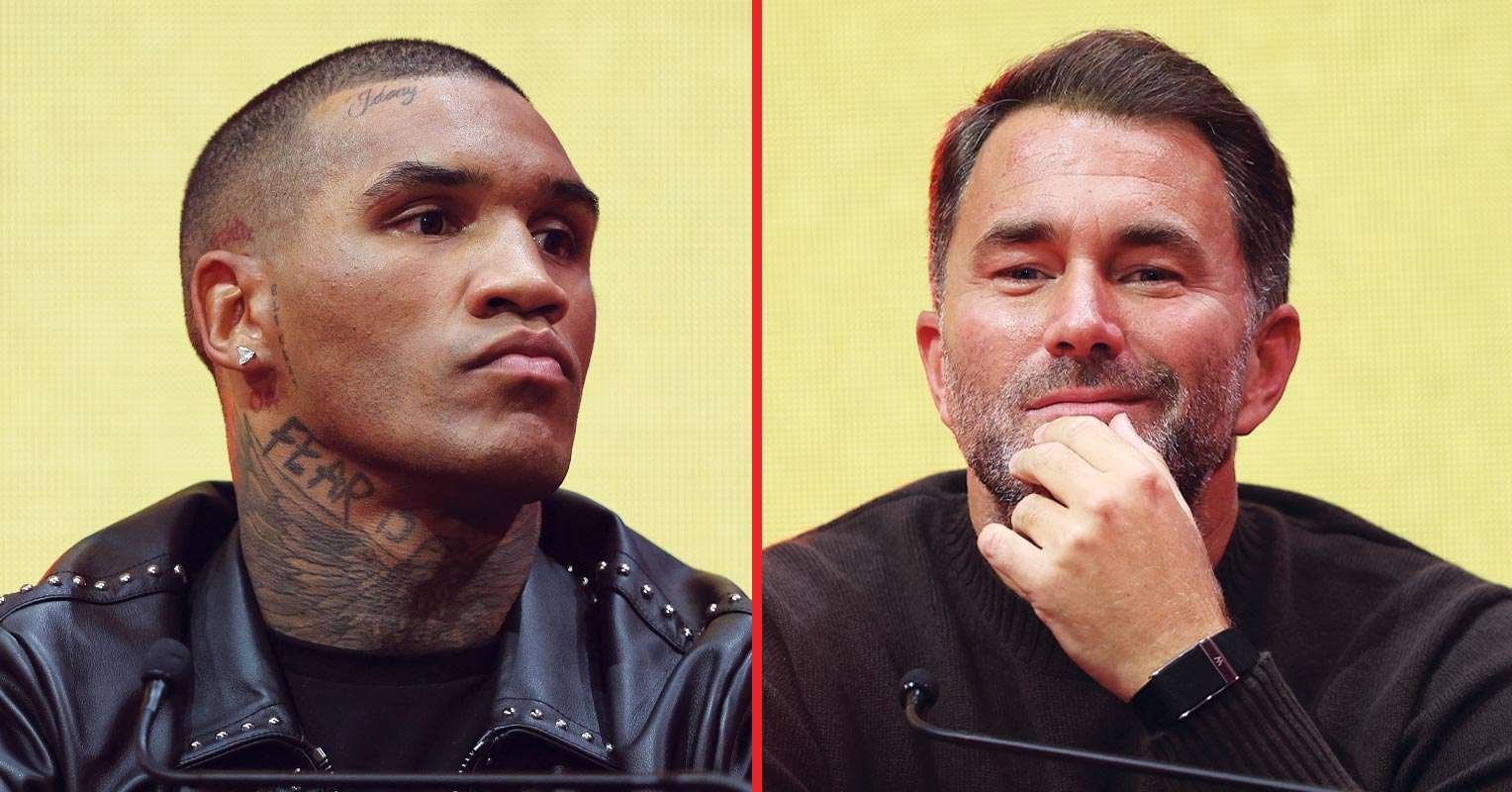 Eddie Hearn reacciona cuando Conor Benn se enfrenta a Regis Programis en la primera pelea desde la separación