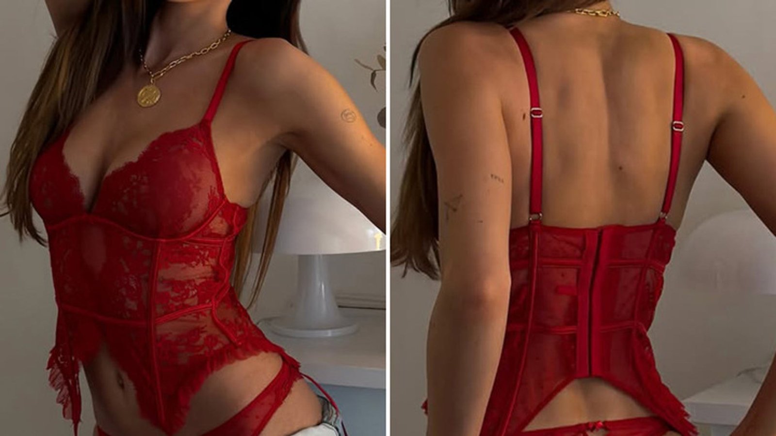 Resaca de San Valentín: imagina una estrella sexy en ropa interior de encaje