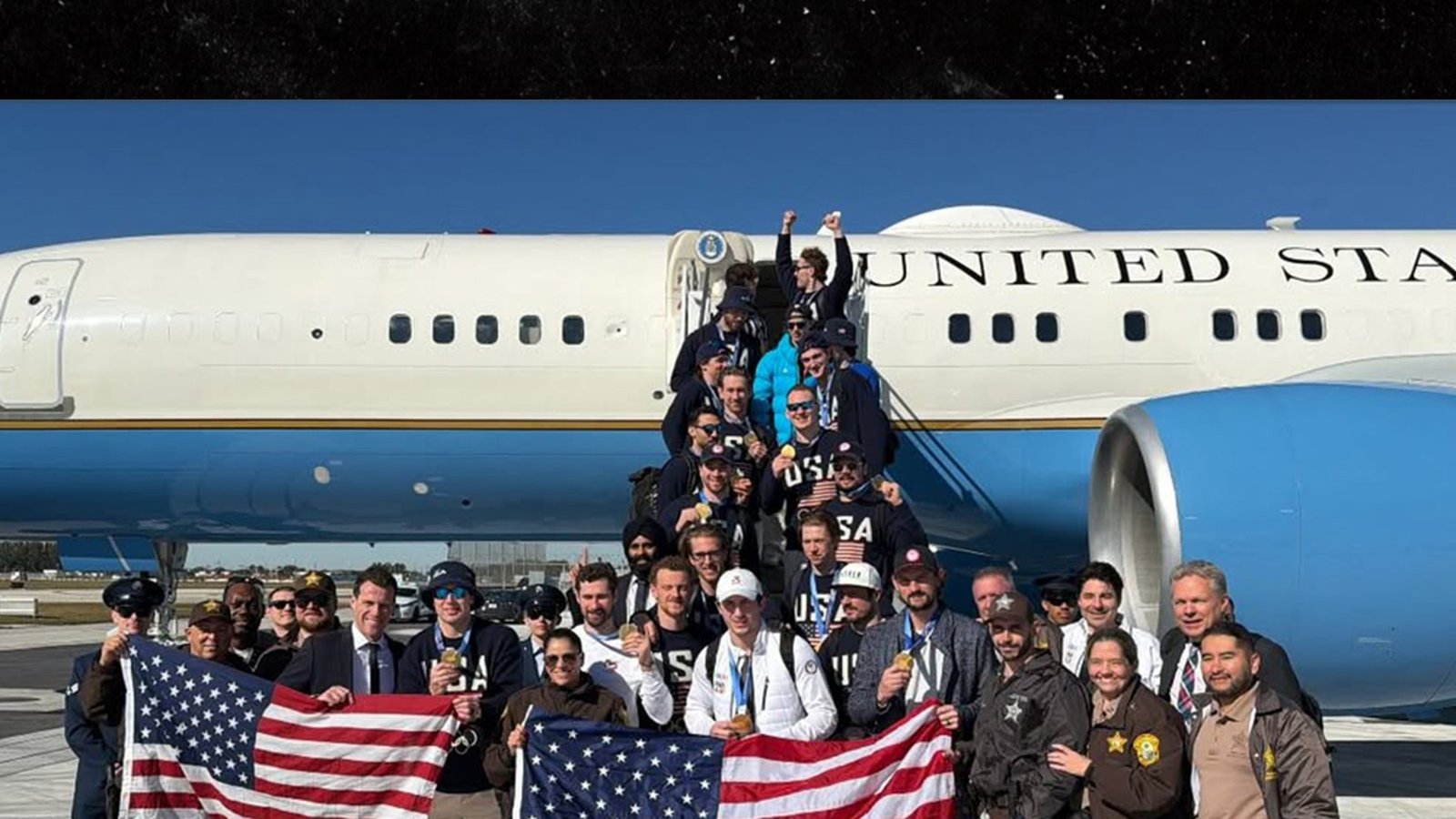 El hockey masculino de EE. UU. volará a Washington DC en un avión militar para reunirse con el presidente Trump