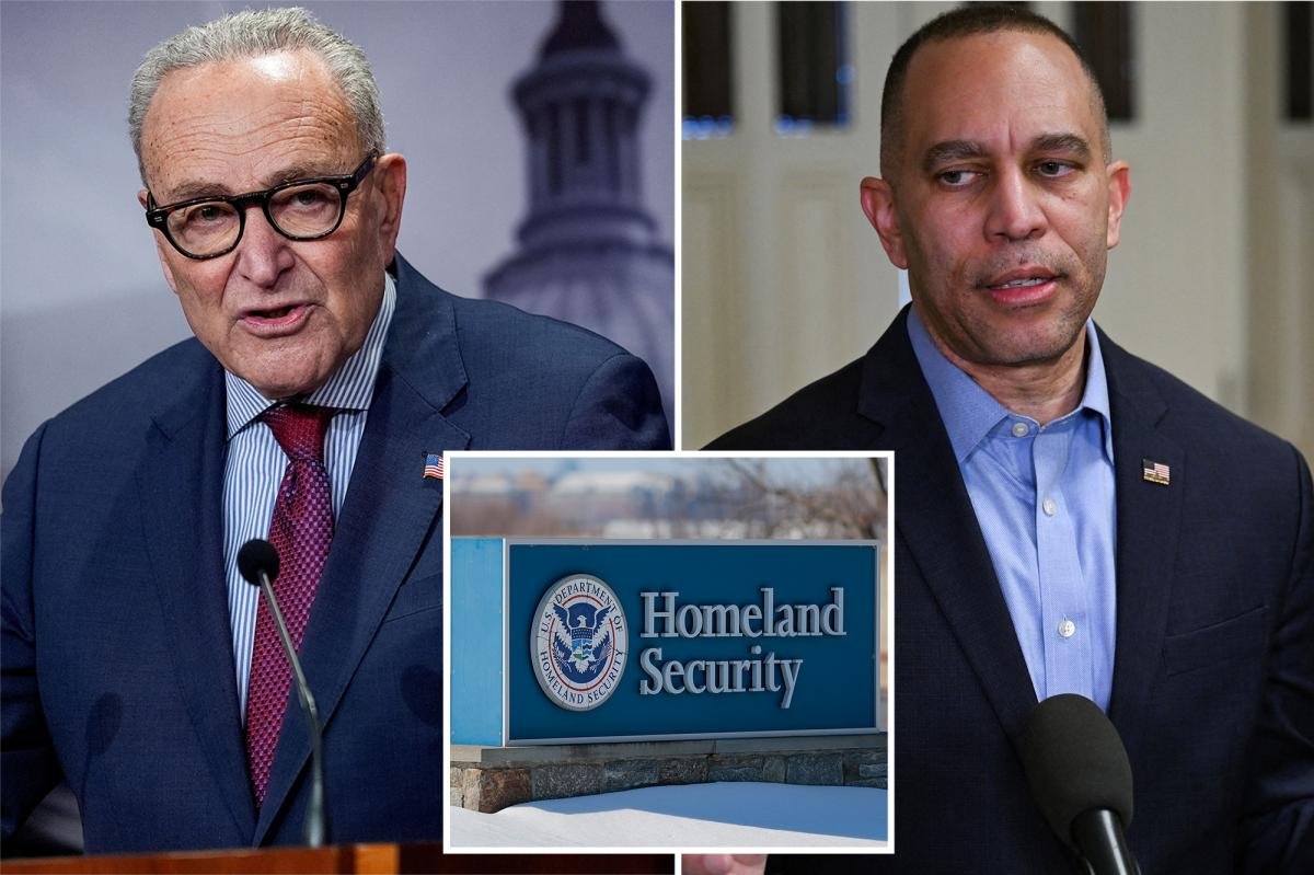 Chuck Schumer dice que el cierre del DHS tiene solo tres puntos conflictivos mientras miles de trabajadores federales no reciben pago