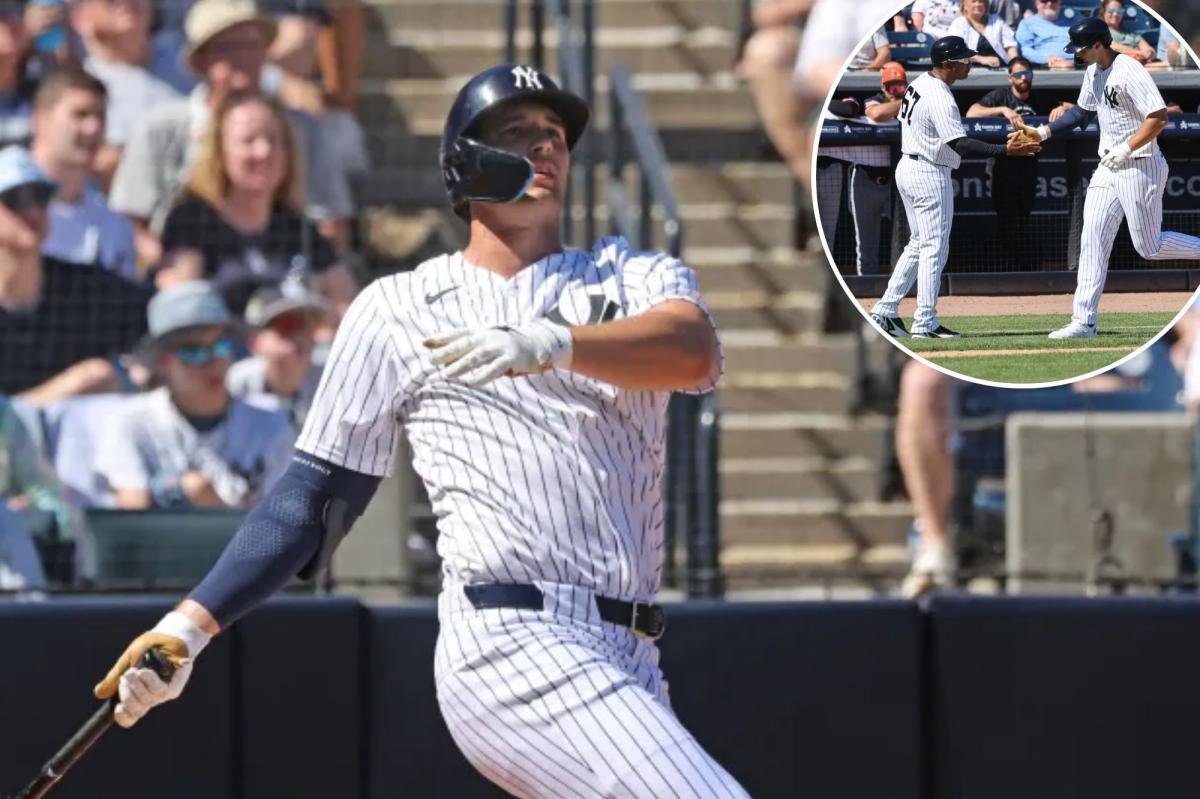 El jonrón de lanzamiento de swing ‘tipo Ohani’ de Spencer Jones comienza fuerte para los Yankees