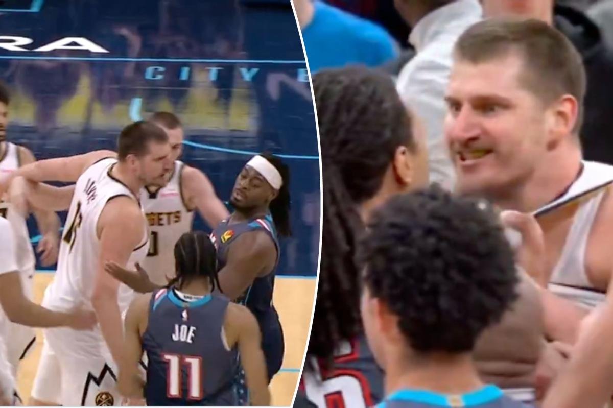 Nuggets-Thunder se enzarzan en una acalorada pelea después de que Lou Dort visita a Nikola Jokic