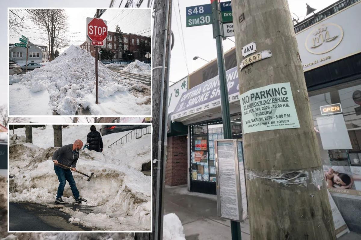 El desfile de St. Pat en Staten Island continúa a pesar de las históricas nevadas