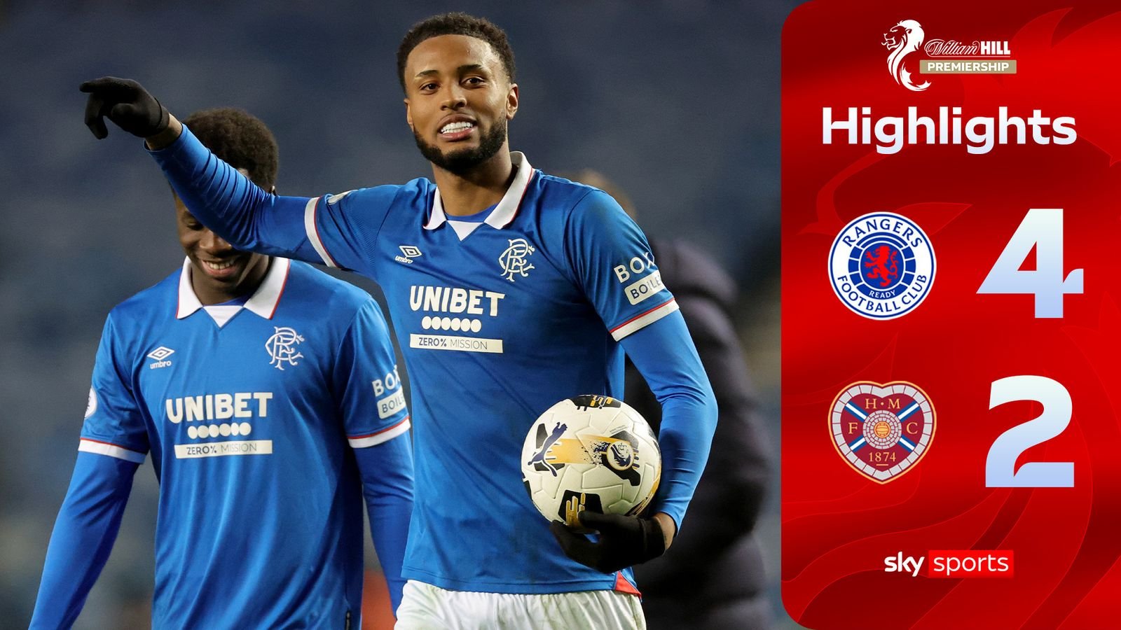 ¡Qué cambio! El brillante hat-trick de Chermiti arrastra al Rangers a la lucha por el título