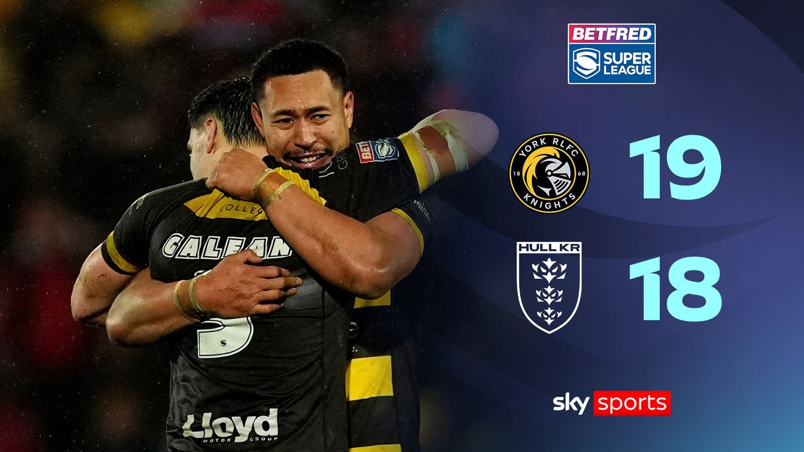 Los York Knights sorprendieron al Hull KR con una victoria en la noche inaugural de la Superliga