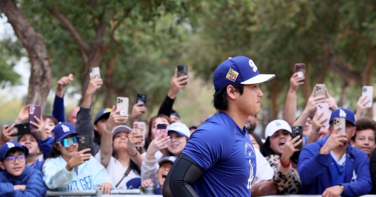 Fotos: Shohei Ohtani, las estrellas de los Dodgers entrenan en el entrenamiento de primavera