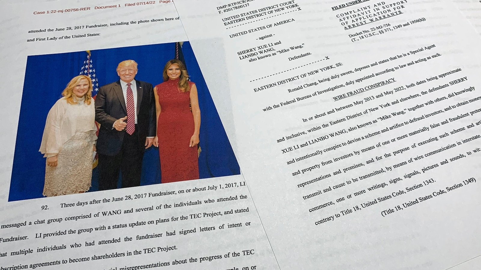 Mujer condenada a 9 años de cárcel por defraudar a inversores y enviar dinero a la recaudación de fondos de Trump