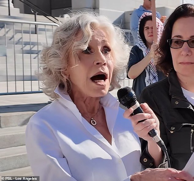 Jane Fonda de «Hanoi» critica al «triste y humilde» Donald Trump cuando habla de Irán