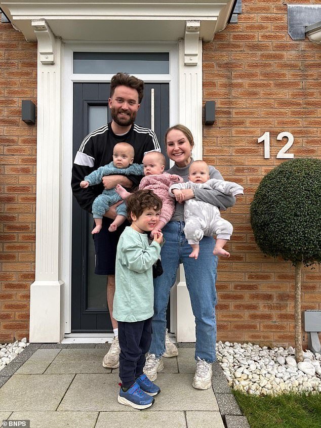 Padre que llegó a un punto de inflexión para ganar un premio en metálico por un tratamiento de FIV revela que la pareja tuvo trillizos