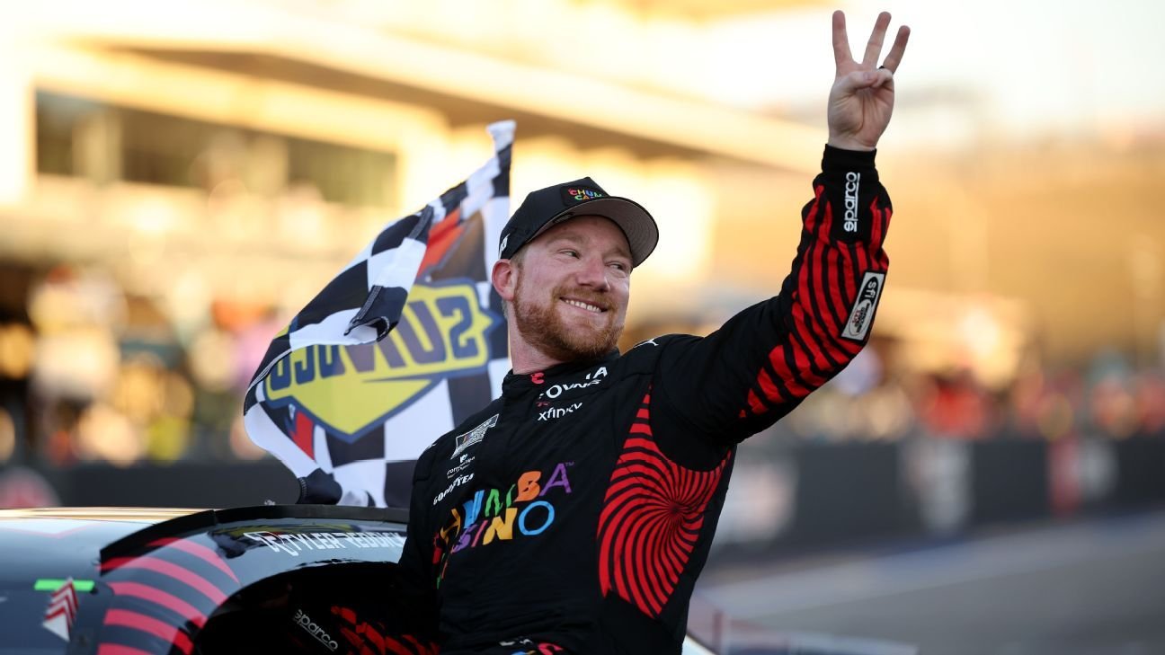 Tyler Reddick ganó las primeras 3 carreras de la temporada, haciendo historia en NASCAR