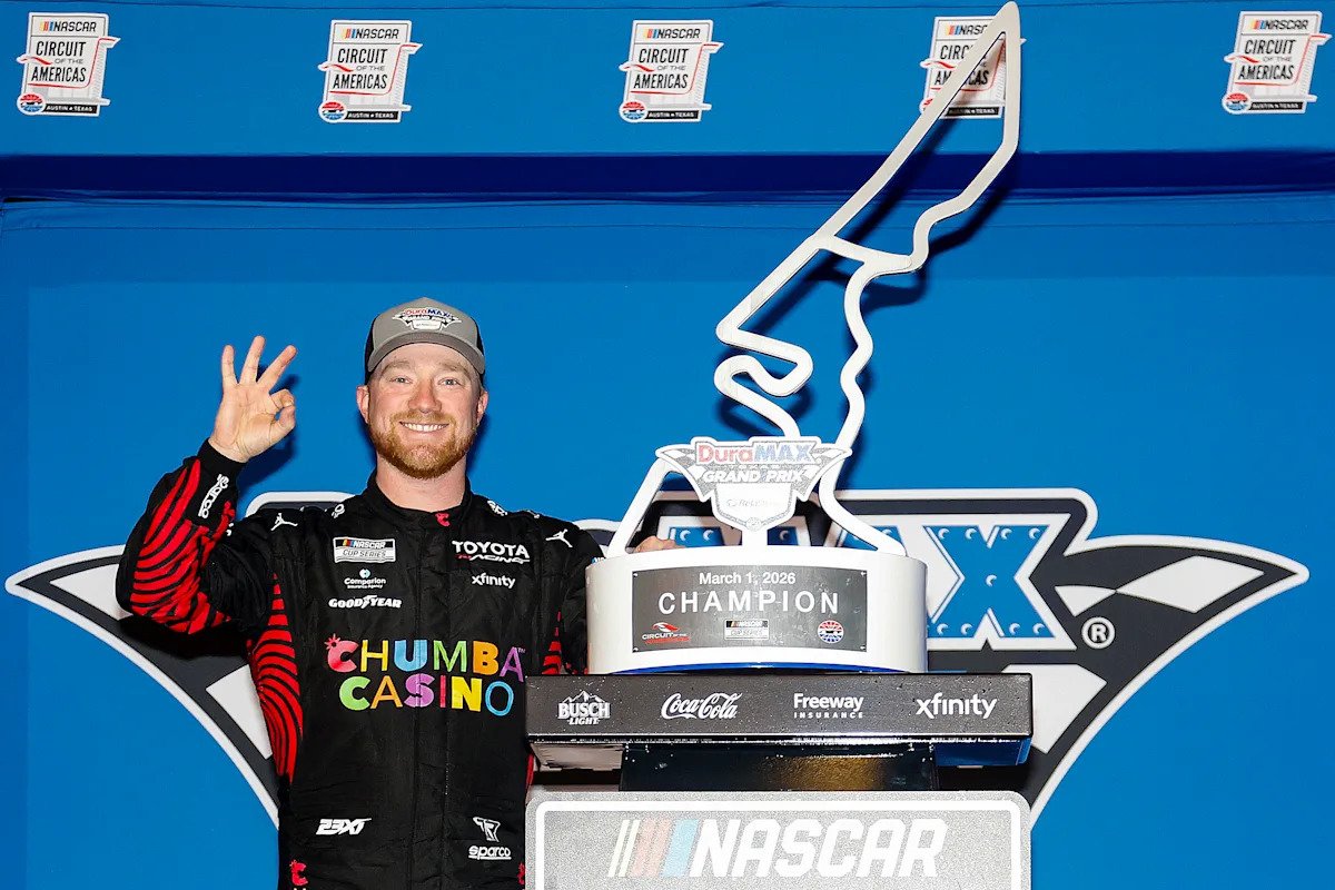 En NASCAR Construido para la Igualdad, Tyler Reddick inicia 2026 con una racha de victorias sin precedentes