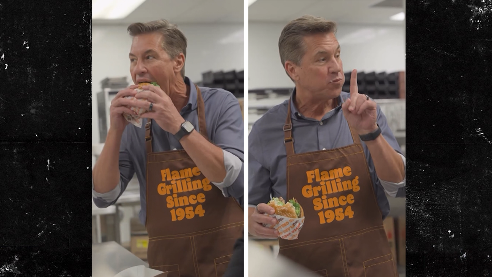 El presidente de Burger King ensombrece al director ejecutivo de McDonald’s con un enorme bocado de hamburguesa