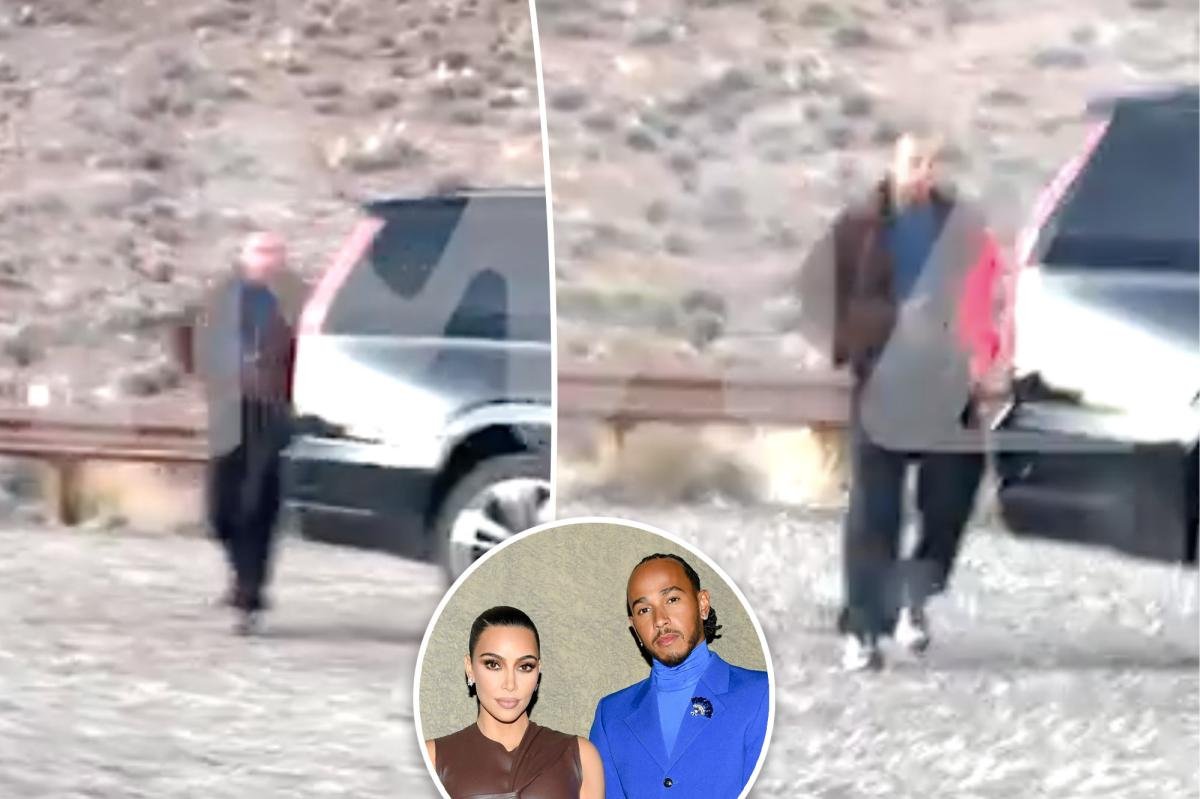 Kim Kardashian y Lewis Hamilton contemplan los atardeceres en el desierto durante un romántico viaje a Arizona