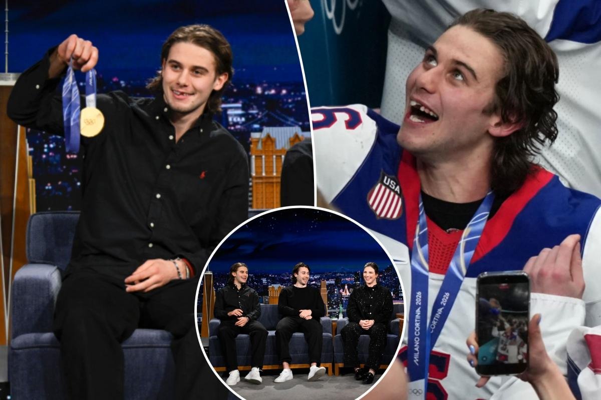 Jack Hughes comparte planes para una popular sonrisa de medalla de oro en ‘Tonight Show’