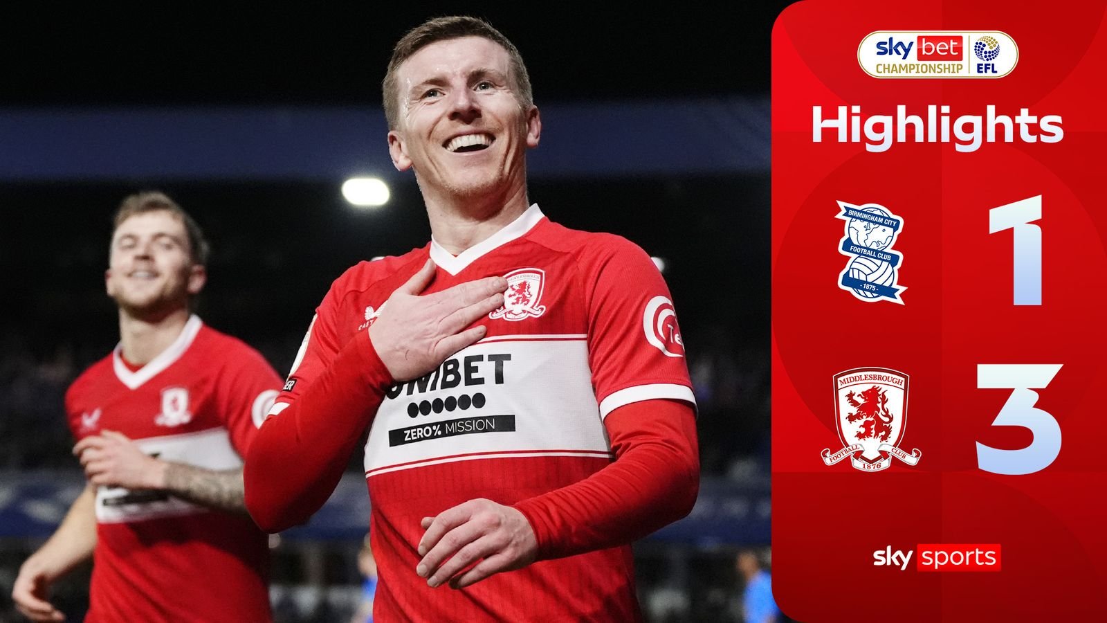 Un par de goles ayudaron al Middlesbrough a conseguir una victoria crucial en la carrera por el ascenso.